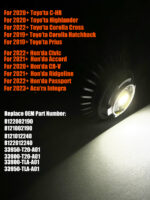 ODUKAKO L1B Fog light bulbs,Plug and Play,Wireless,Super Bright TF1 lamp for 2020+ Honda Civic Accord CR-V Passport,Acura, Integra, 2021+ Ridgeline,6000K White - Image 3