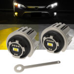 ODUKAKO TF1 L1B Fog light bulbs,White and Amber,Plug and Play,Wireless,Super Bright TF1 lamp for 2020+ Honda Civic Accord CR-V Ridgeline Passport,Acura,Integra,Dual Color 3000K/6000K